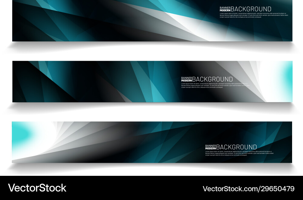 Modern web banner background abstract template Modern web banner background abstract template vector image