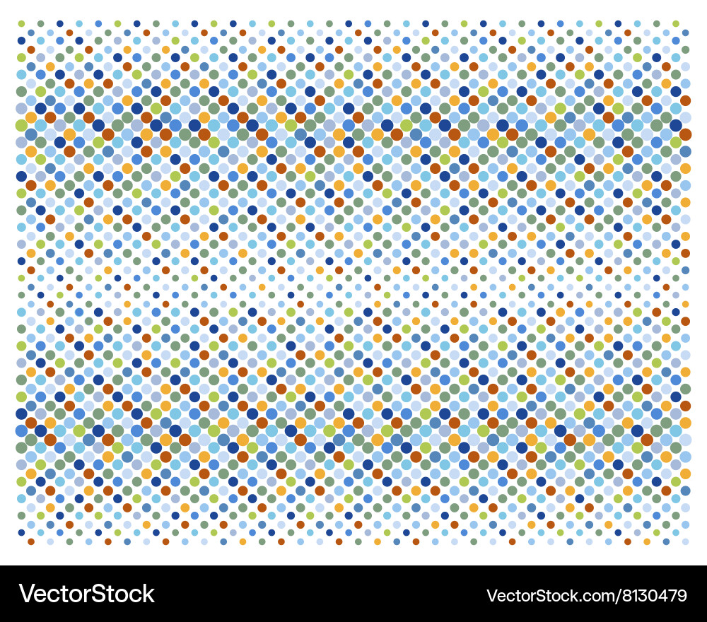 Retro polka dots not ending background vector image