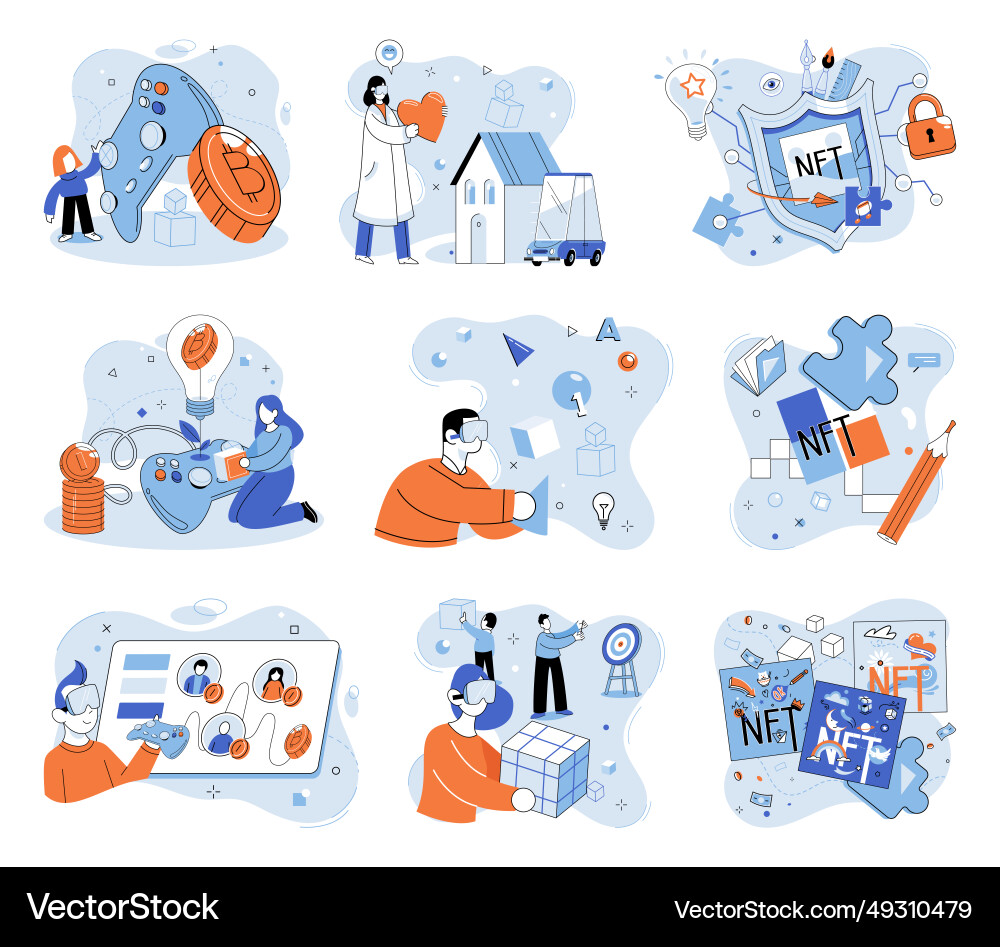 Web 3 virtual currencies within web3 create Web 3 virtual currencies within web3 create vector image