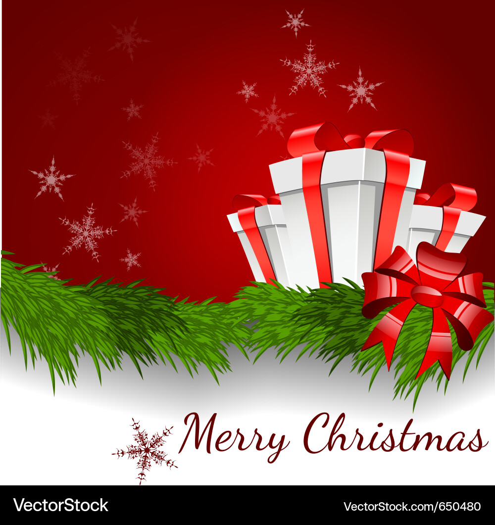 Christmas Abstract Background Vector Image