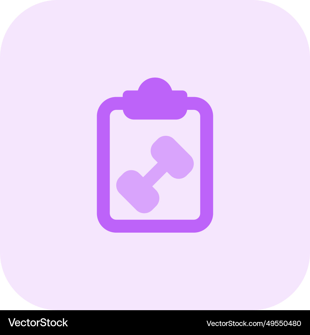 Daily routine exercise to do list isolated vector image