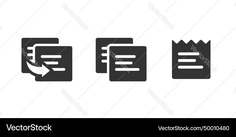 Document file duplicate copy clone icon text doc Document file duplicate copy clone icon text doc vector image
