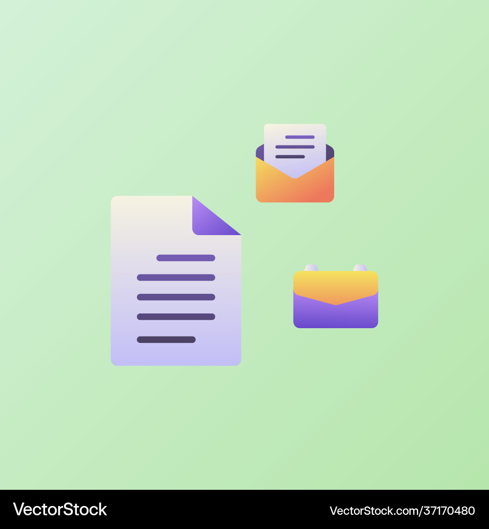 Document icons set collection with smooth style Vector Image