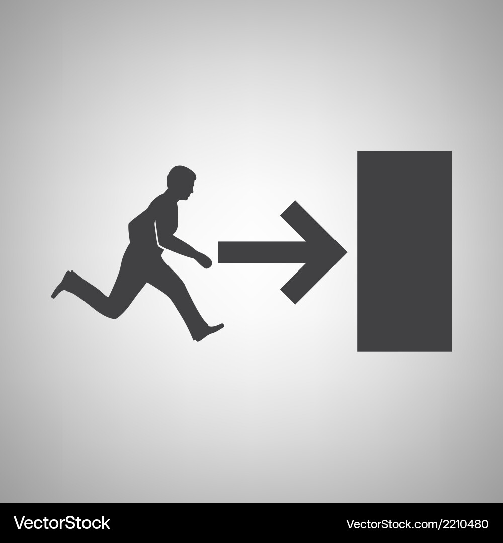 Exit icon vector image