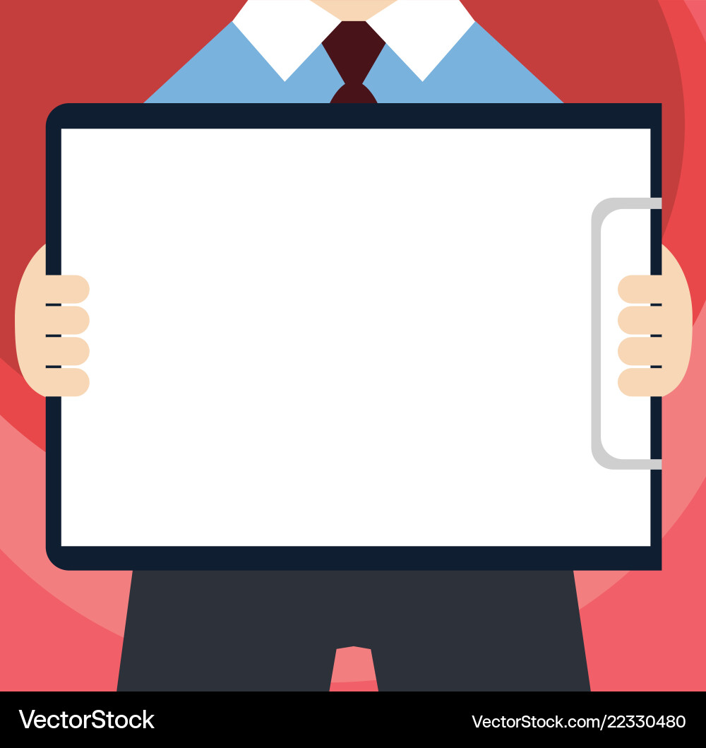 Flat design business empty Flat design business empty vector image