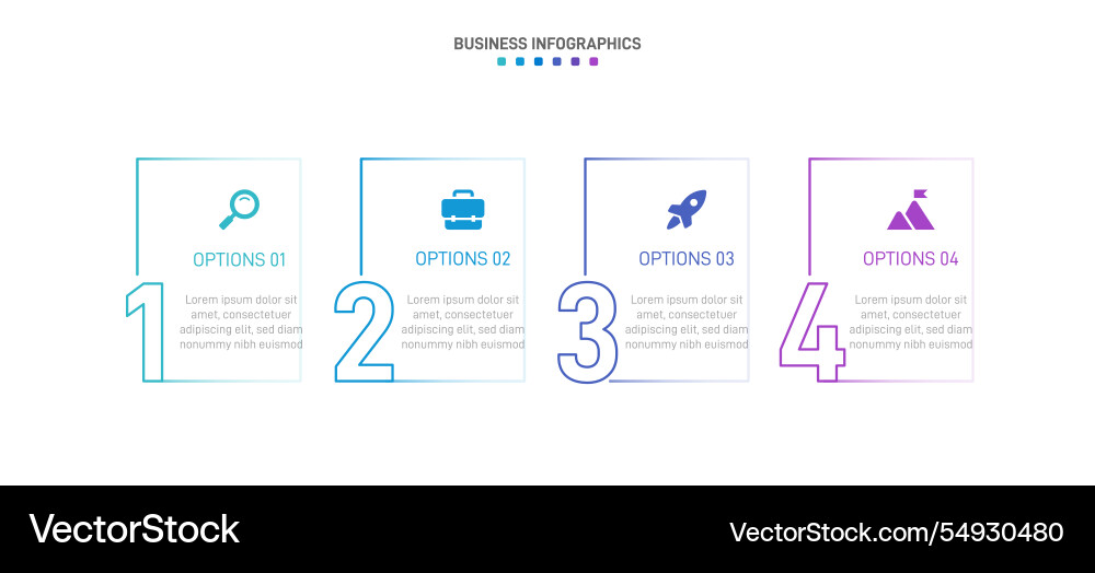 Horizontal progress bar featuring 4 arrow-shaped Horizontal progress bar featuring 4 arrow-shaped vector image