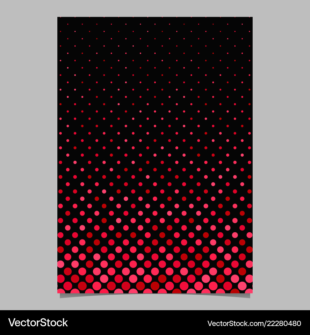 Red abstract dot pattern brochure background vector image