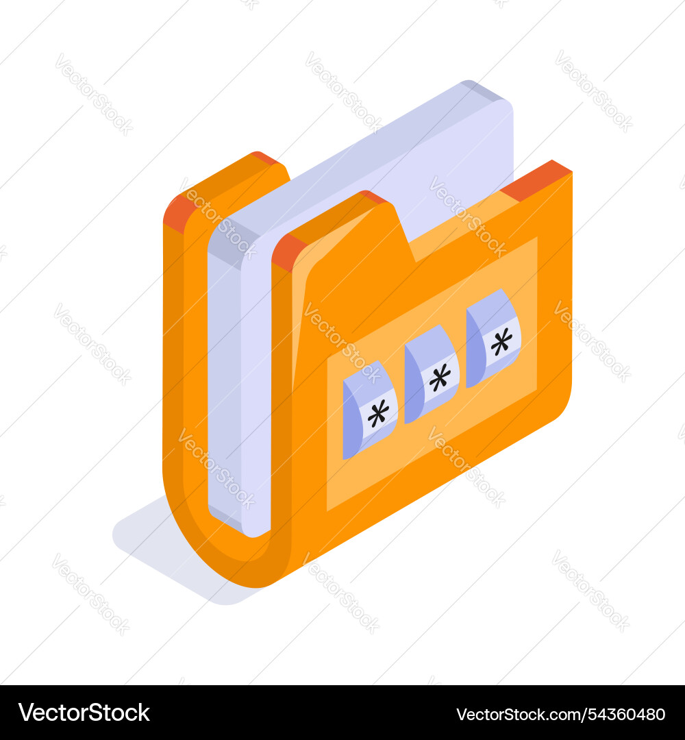 Secure folder Vector Image