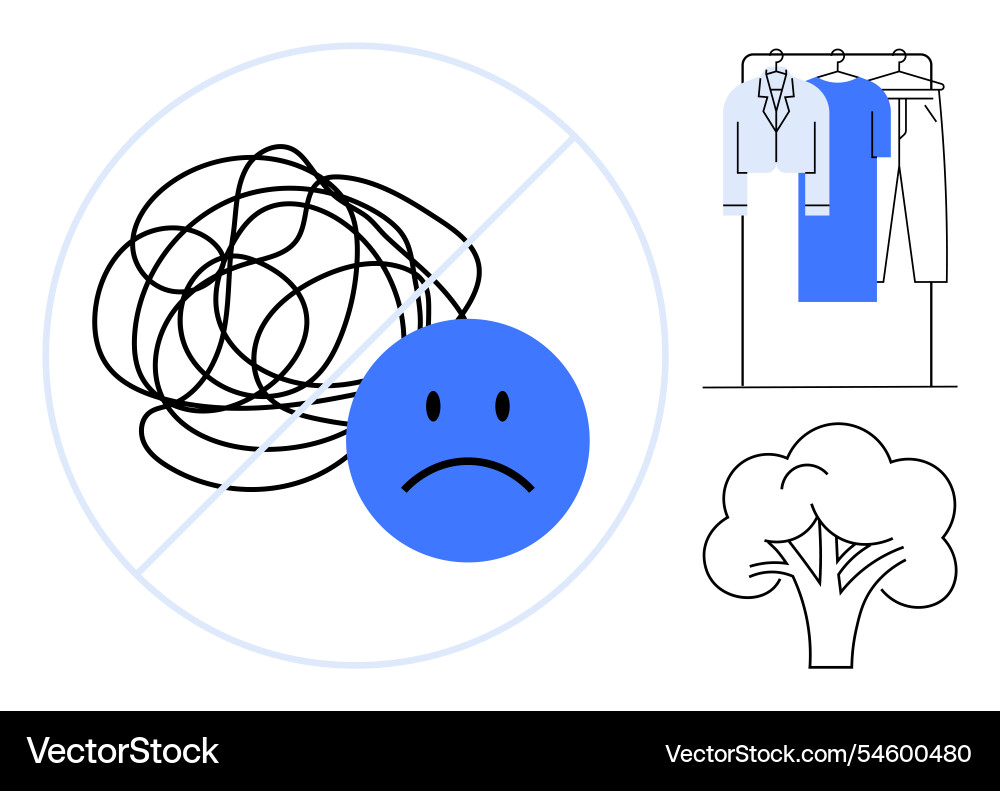 Simplifying life declutter your mind and space vector image