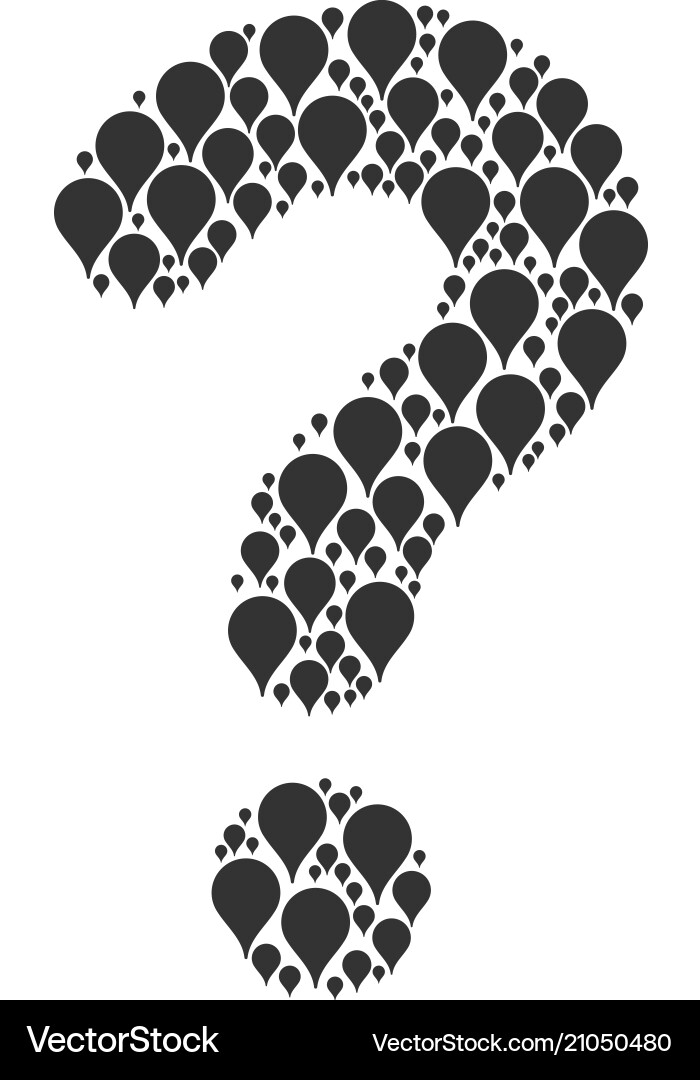 Unknown composition of map pointer icons Vector Image