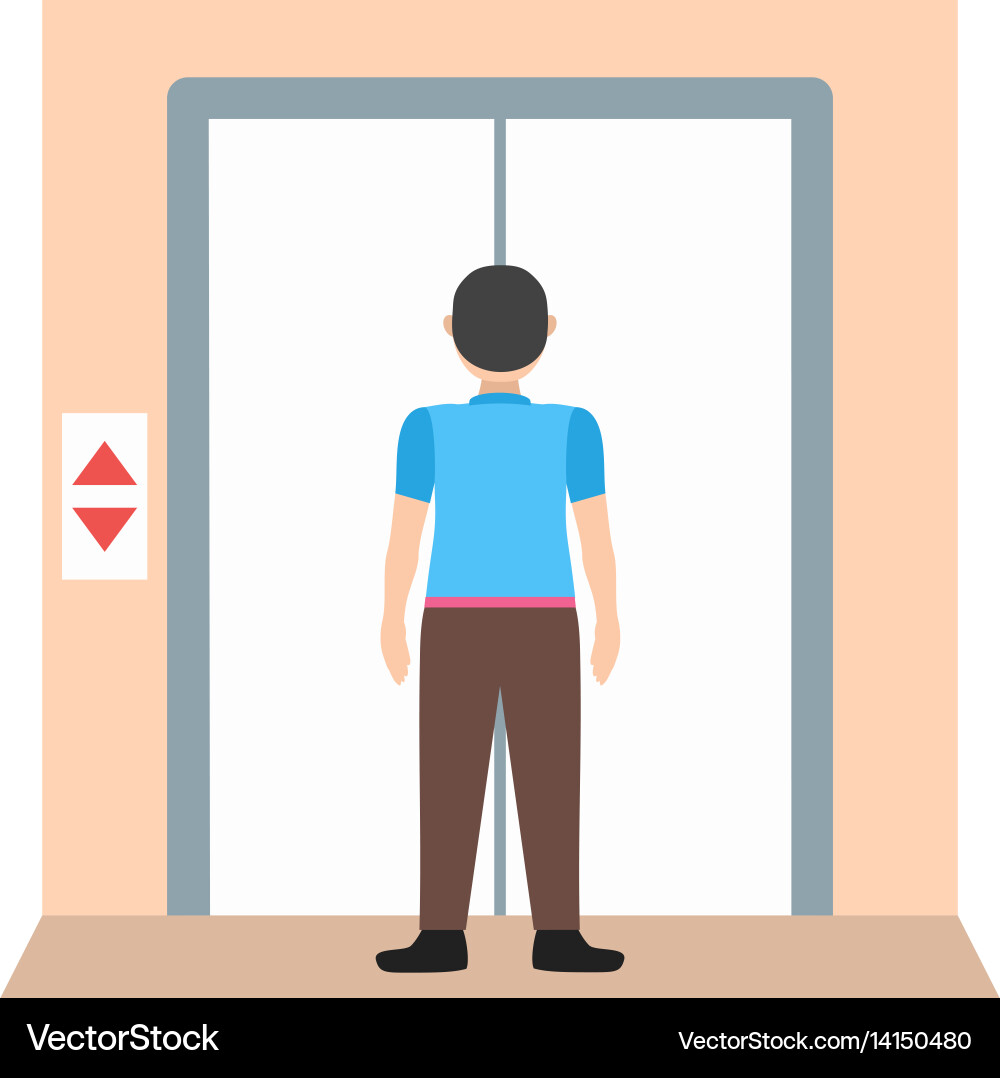 Using elevator vector image