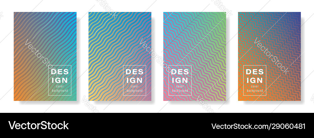 Abstract background flat waves set Abstract background flat waves set vector image
