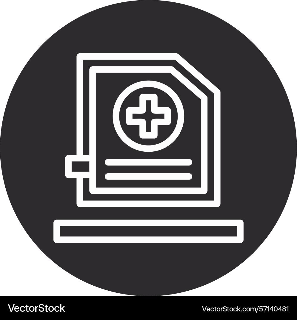 Add inverted circle black vector image
