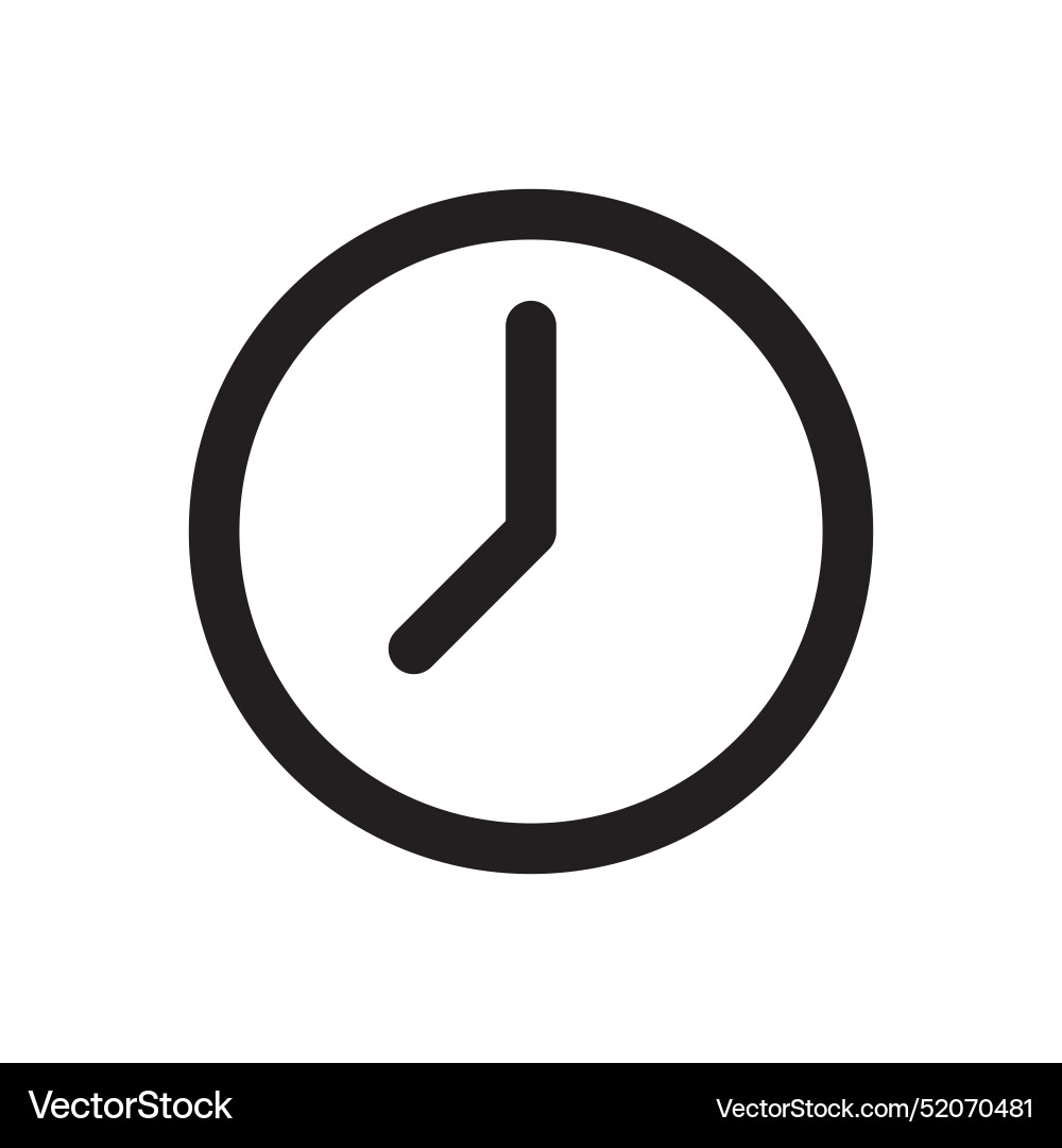 Clock icon Royalty Free Vector Image - VectorStock