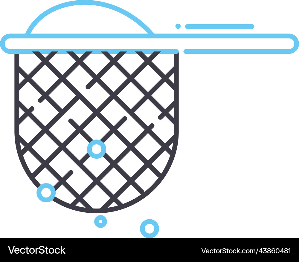 Küche Colander Linie Symbol Umriss Symbol Küche Colander Linie Symbol Umriss Symbol vektorbild