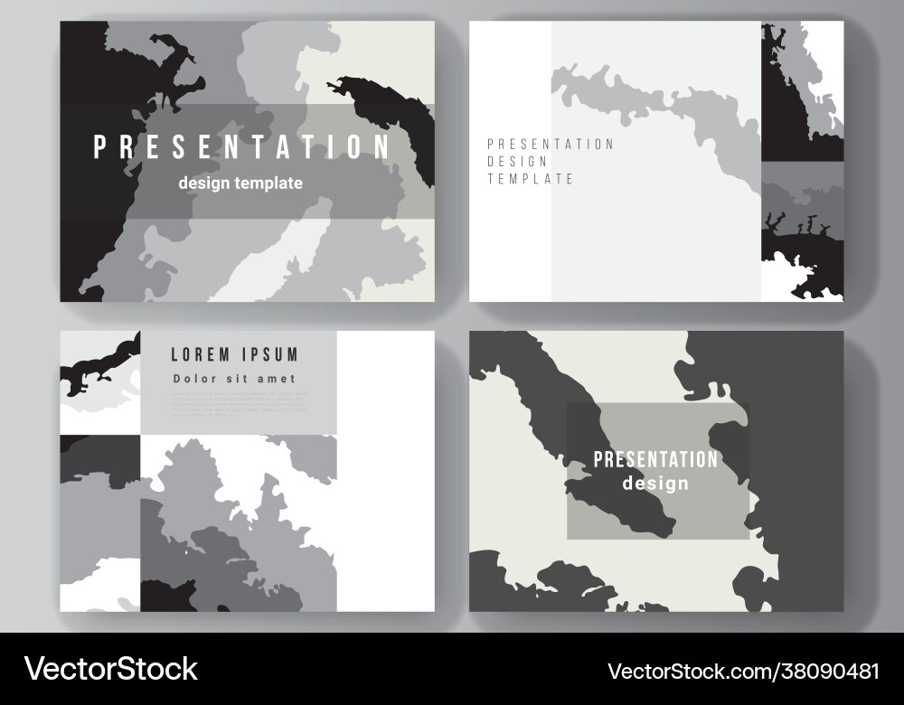 Layout presentation slides design Layout presentation slides design vector image