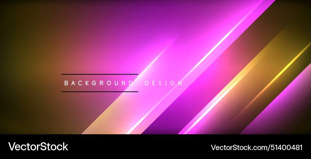 Neon dynamic diagonal light rays background Vector Image