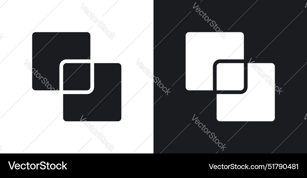 Object intersect icon vector image