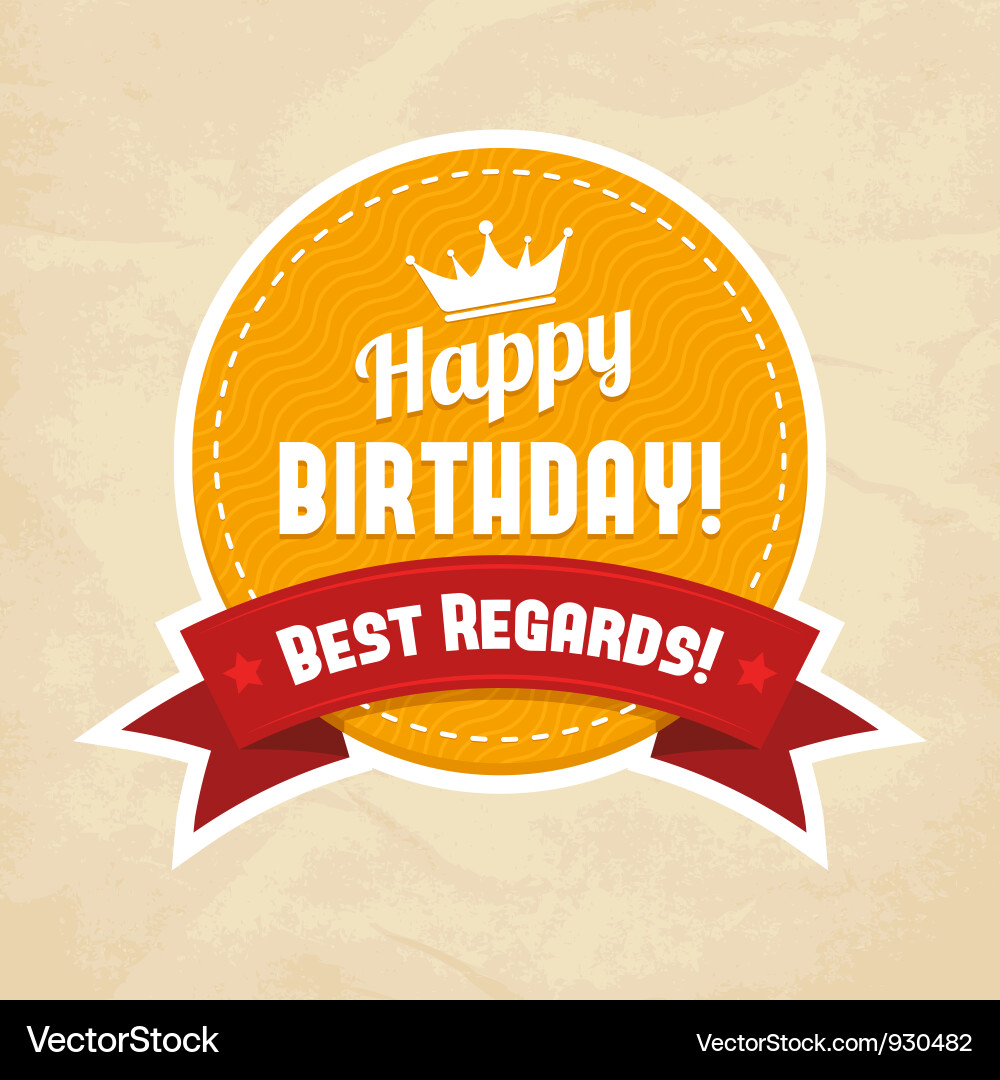 Birthday Celebration Card Vector Image
