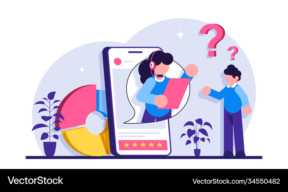 Custom service website ui consumer making Vector Image