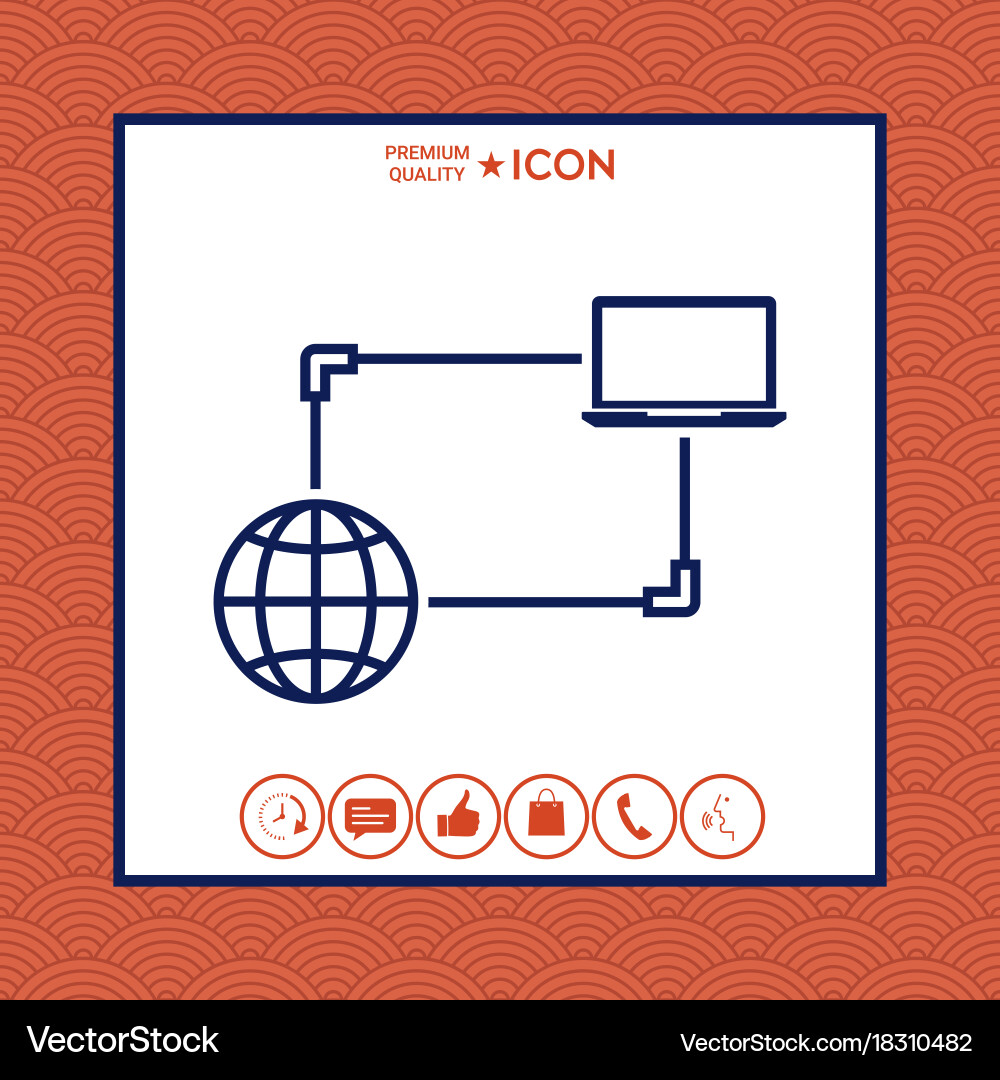 Internet connection data exchange transfer Vector Image