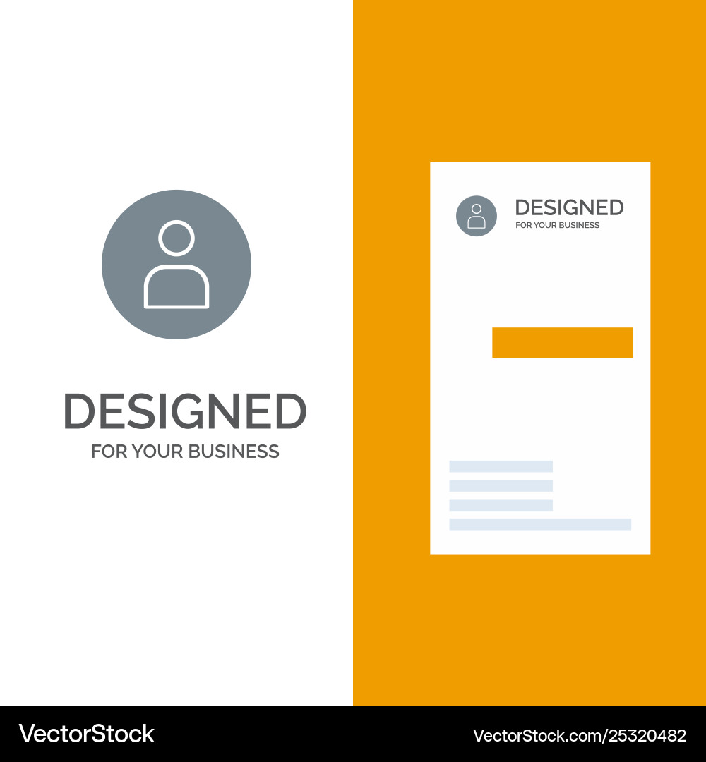 Man worker basic ui grey logo design and business Man worker basic ui grey logo design and business vector image