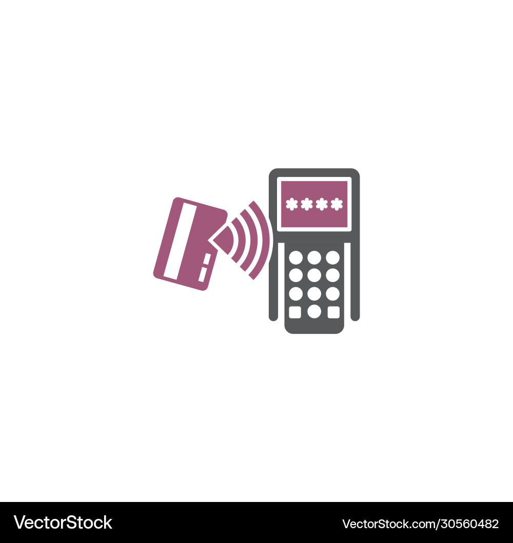 Nfc related icon on background for graphic and web Nfc related icon on background for graphic and web Vector Image