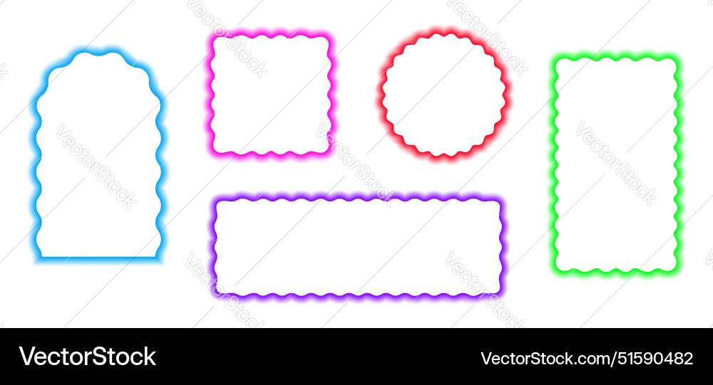 Set of colorful arch square circle and rectangle Set of colorful arch square circle and rectangle vector image
