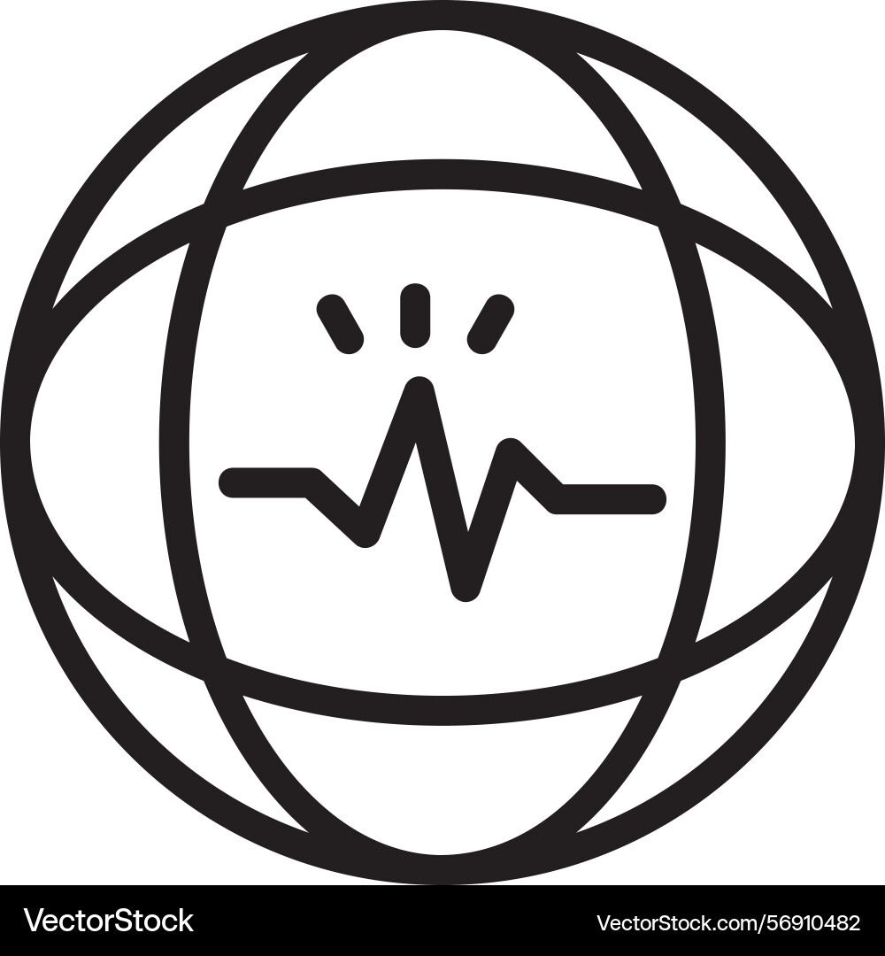 Swift spark linear style icon design vector image