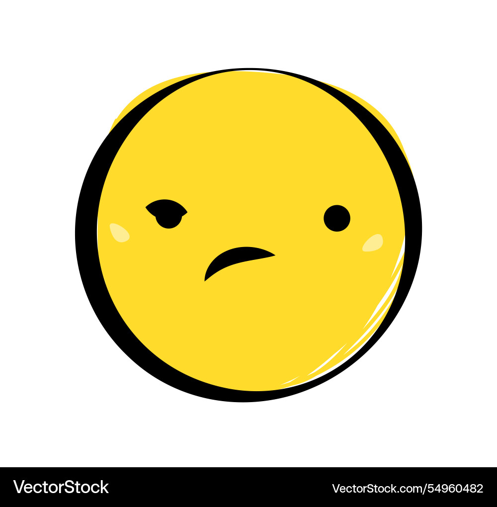Winking yellow emoji face Winking yellow emoji face vector image