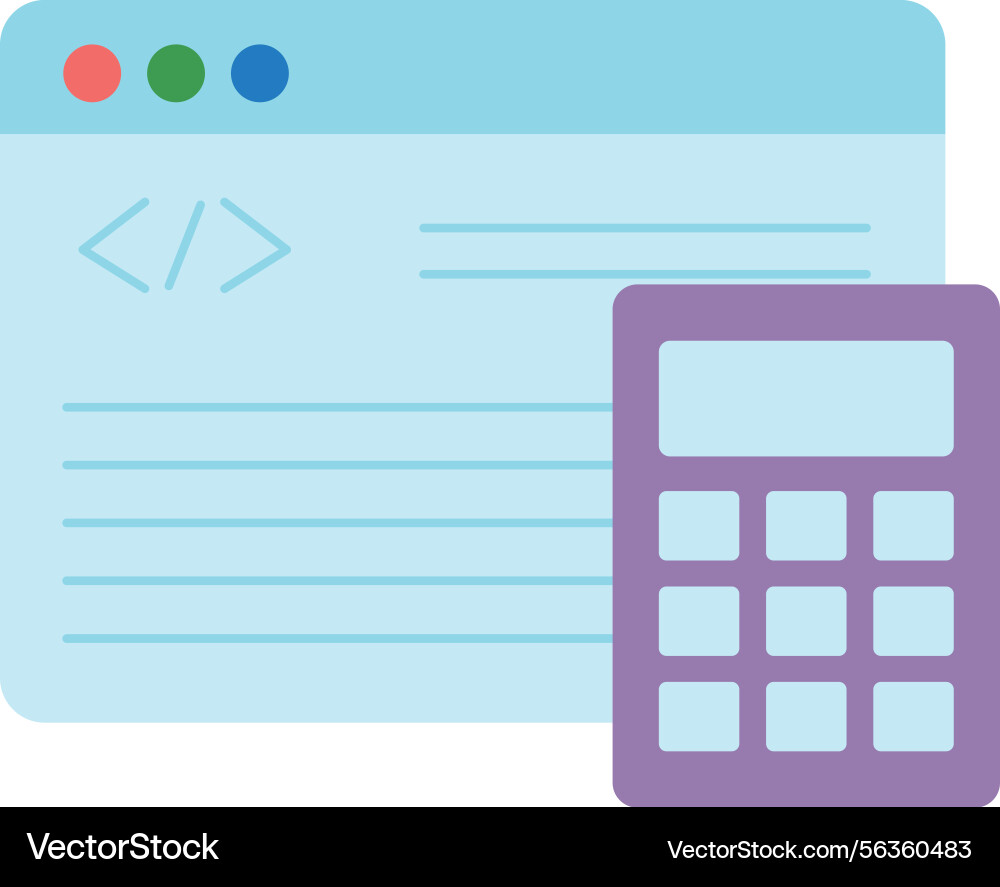 Accounting software dashboard interface digital Vector Image