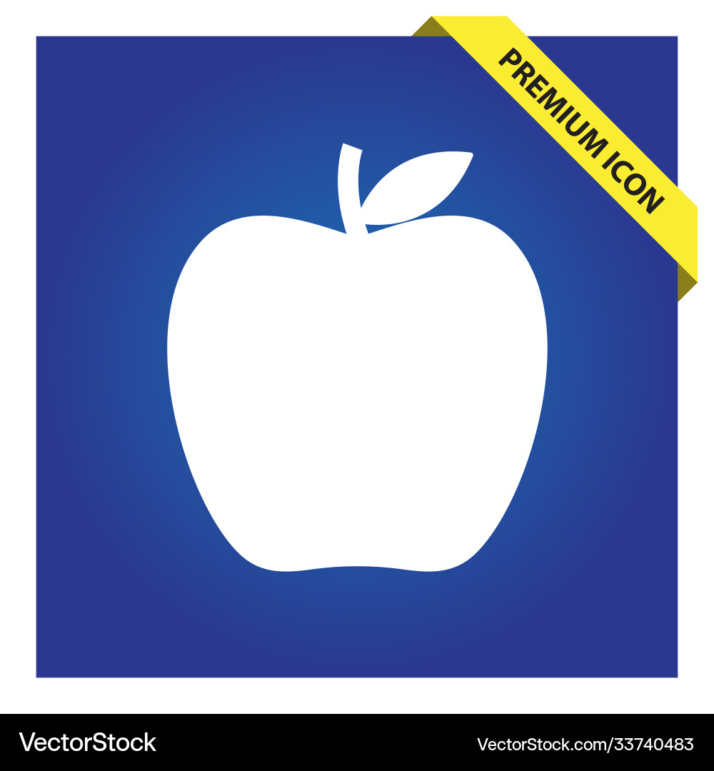 Apple icon for web and mobile Vector Image