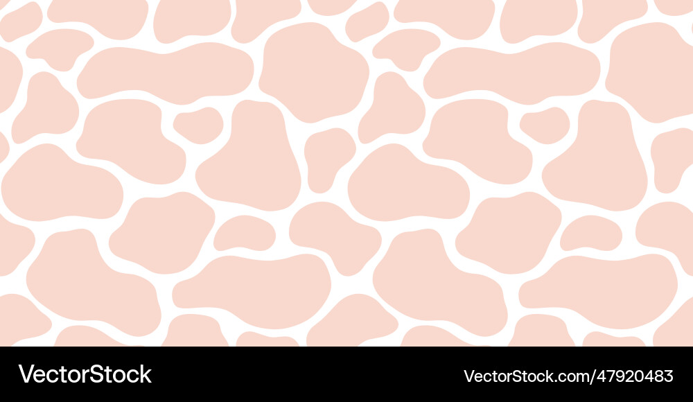 Cow print seamless pattern design border Vector Image