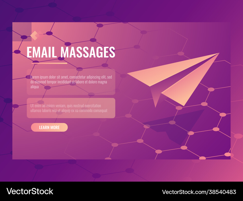 Email and message sending concept isometric paper Vector Image