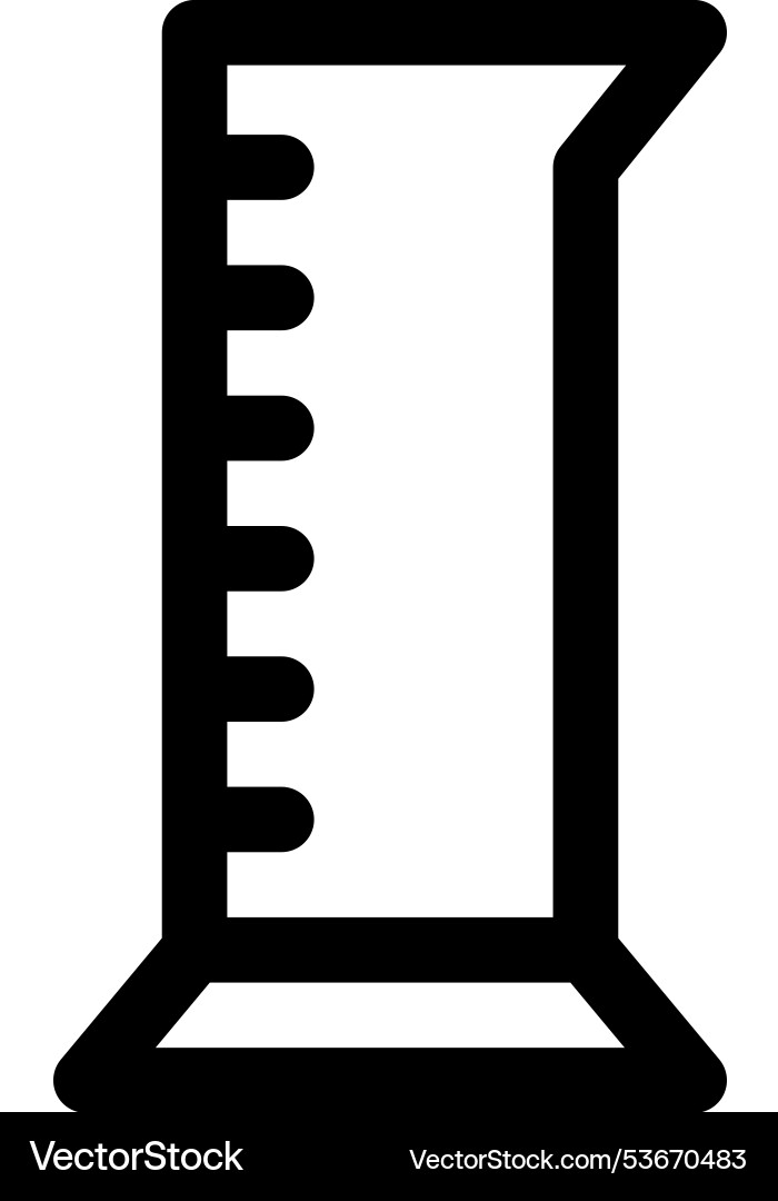 Flask icon thin linear style design isolated Flask icon thin linear style design isolated Vector Image