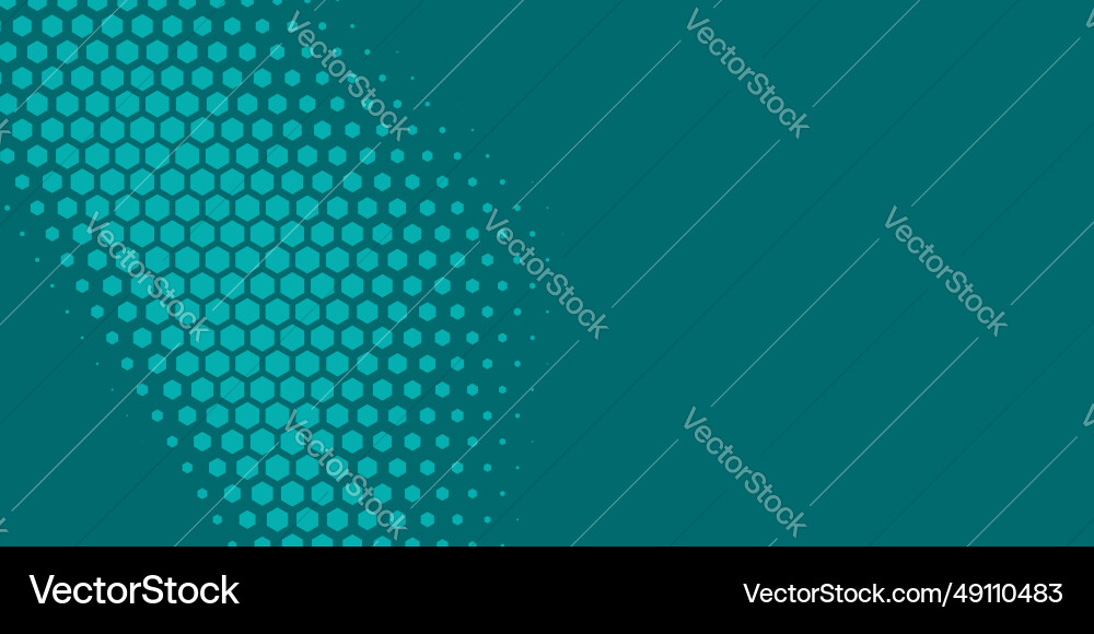 Geometric abstract hexagon two color background vector image
