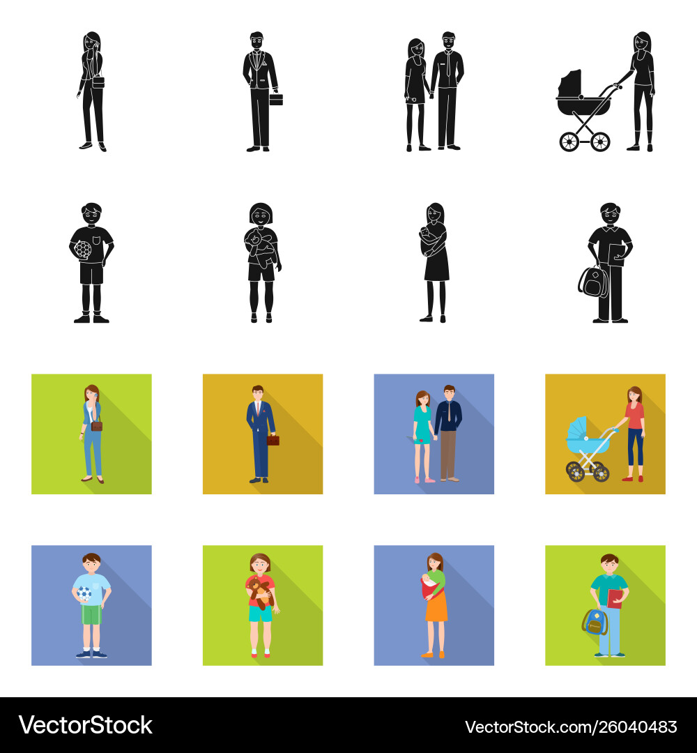 Isolated object character and avatar icon Isolated object character and avatar icon Vector Image