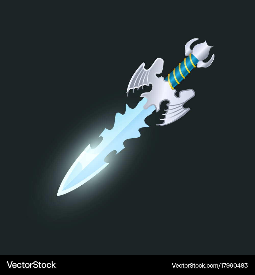 Magic weapon isolated game element vector image