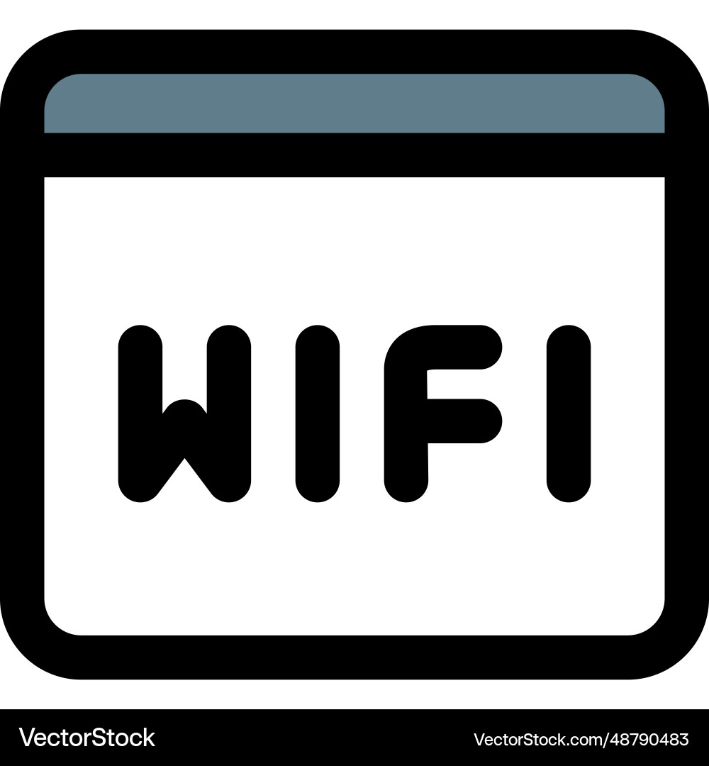 Using wifi connection for internet surfing vector image