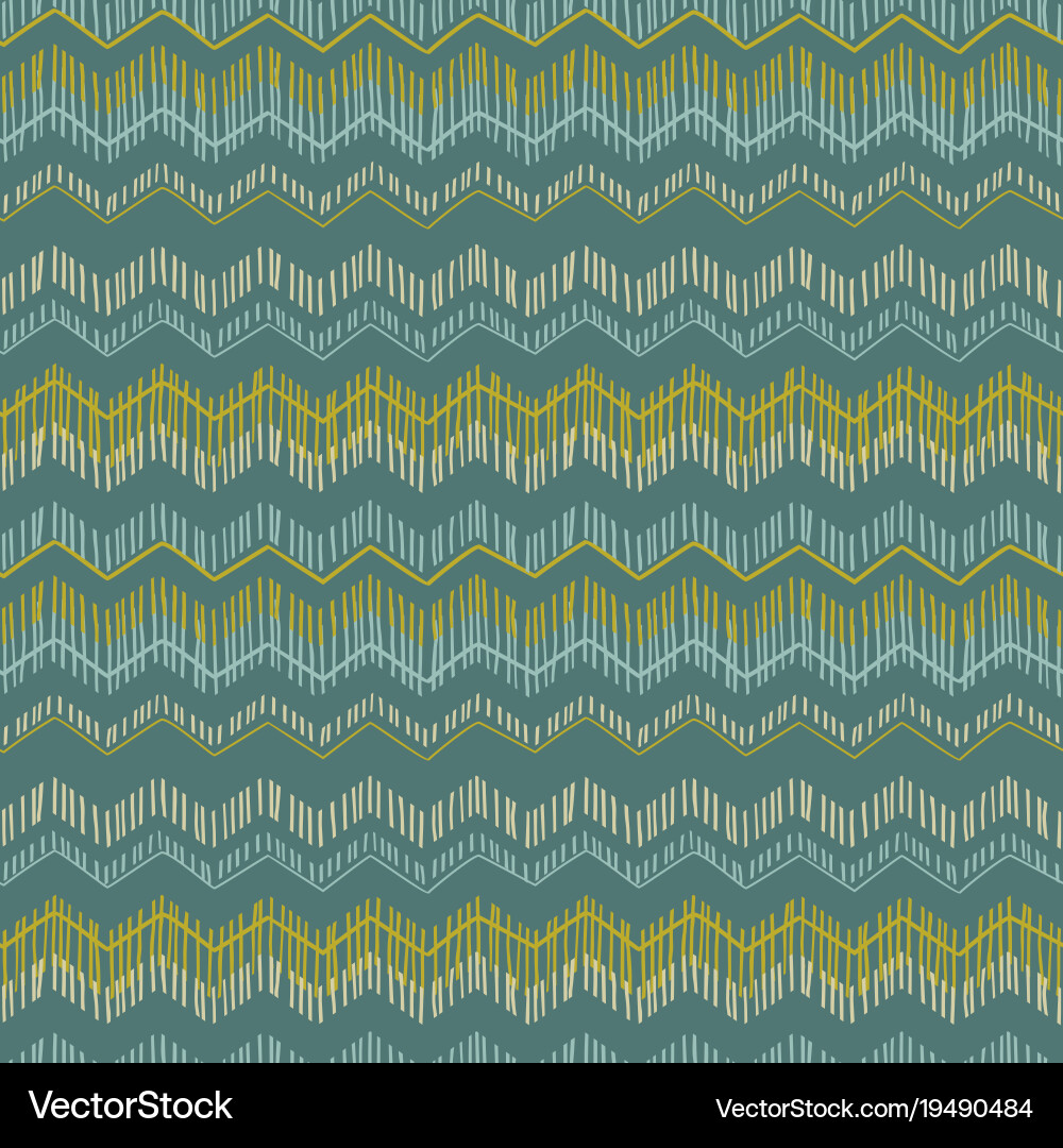 Abstract geometric seamless pattern with zigzag vector image