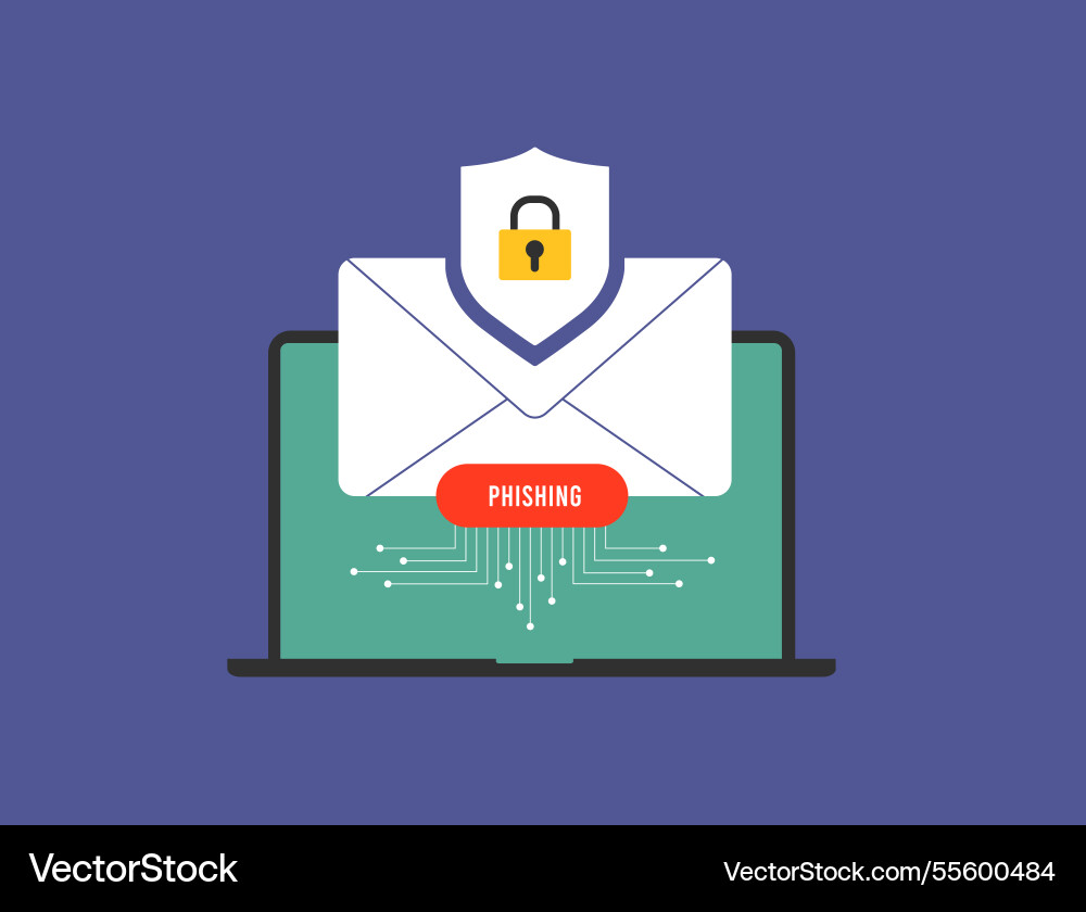 Ai-generated phishing emails use automation Ai-generated phishing emails use automation Vector Image