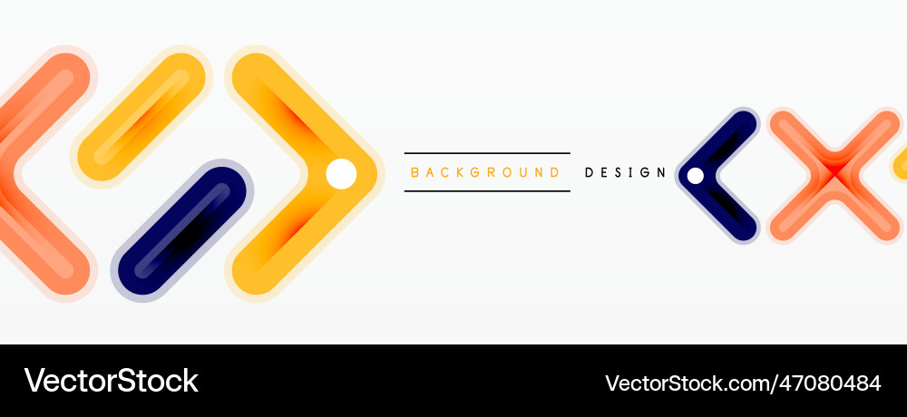 Cross line background minimal geometric template Vector Image