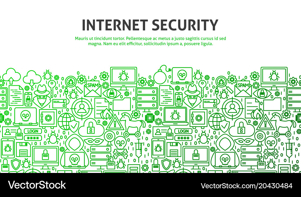 Cybersecurity Icons - Security Concepts Vector Image