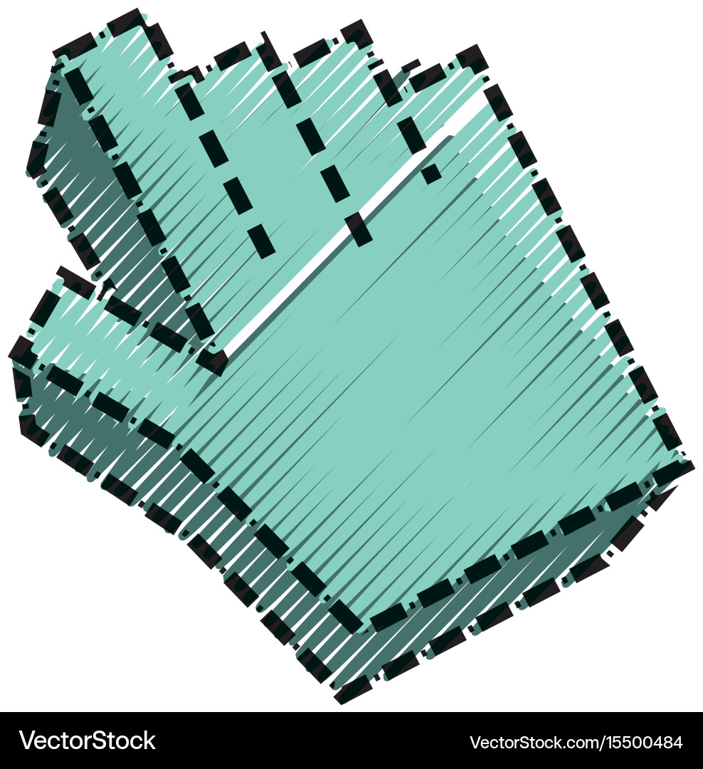 Isolated web hand connection Vector Image