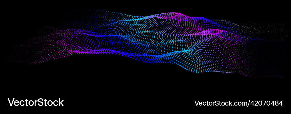 Node waveform topology infinity hud big data Vector Image
