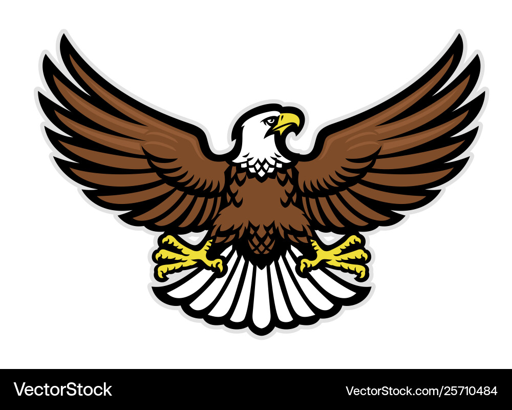 Powerful Eagle Mascot Royalty Free Vector Image