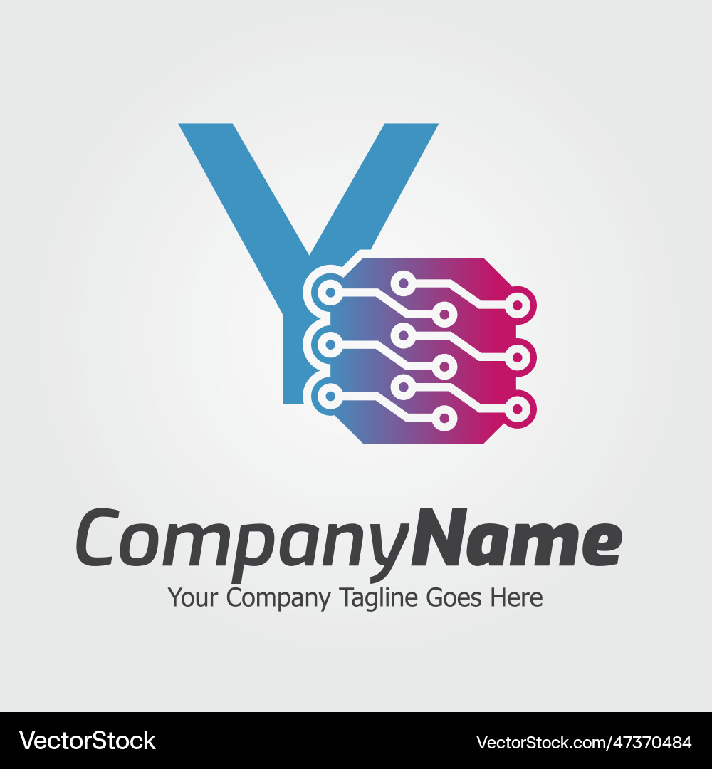 Programming code and technology logo template Vector Image