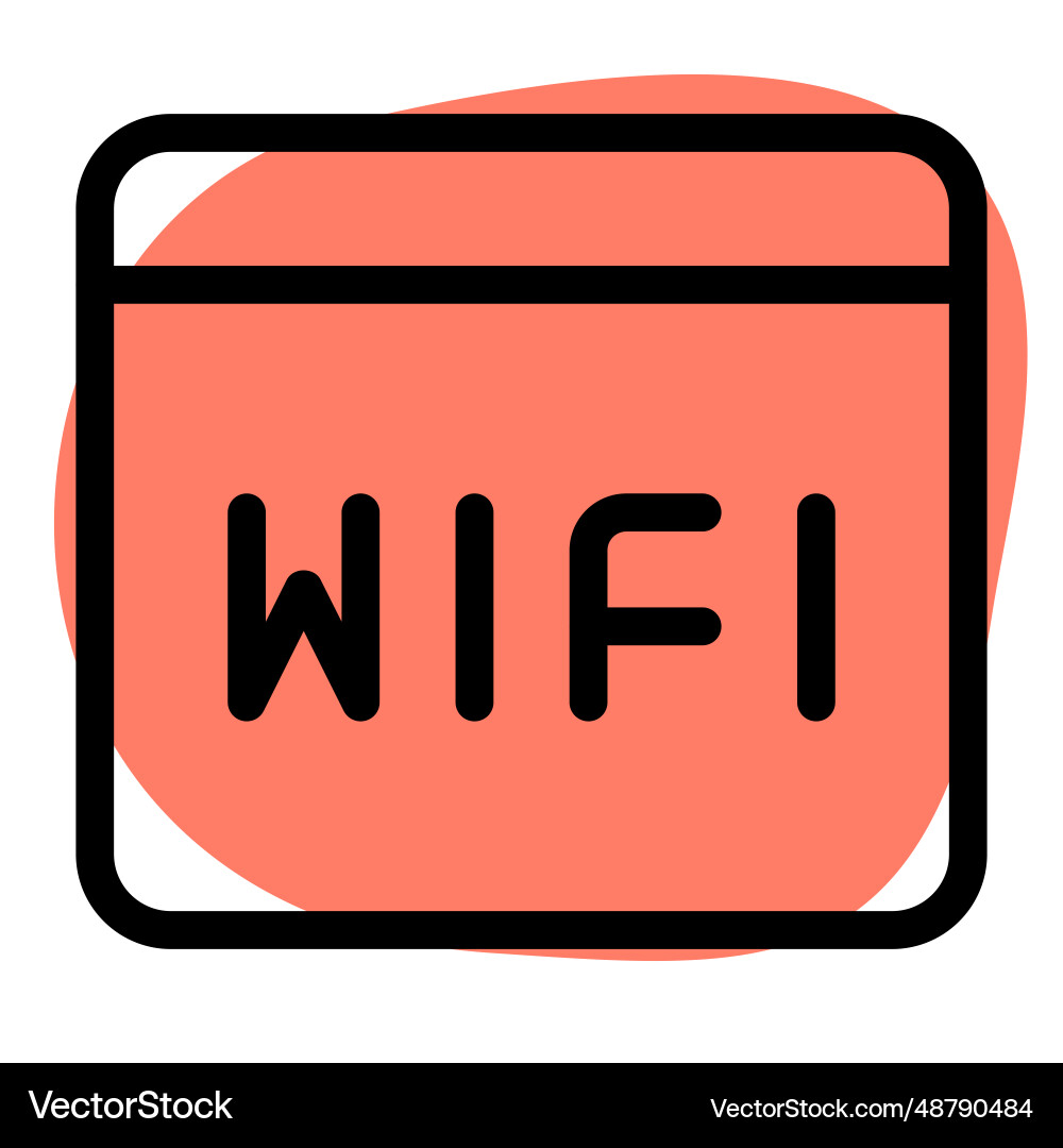 Using wifi connection for internet surfing vector image