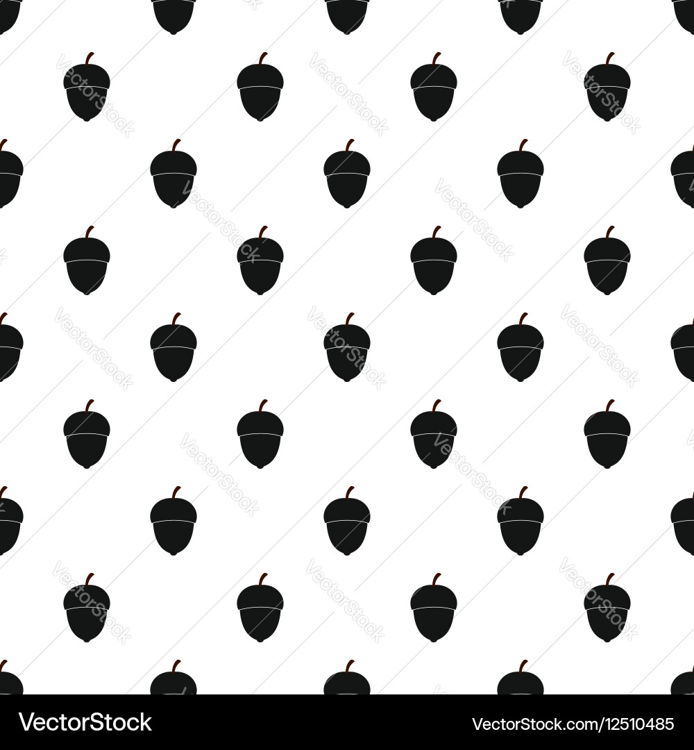 Acorn pattern simple style vector image