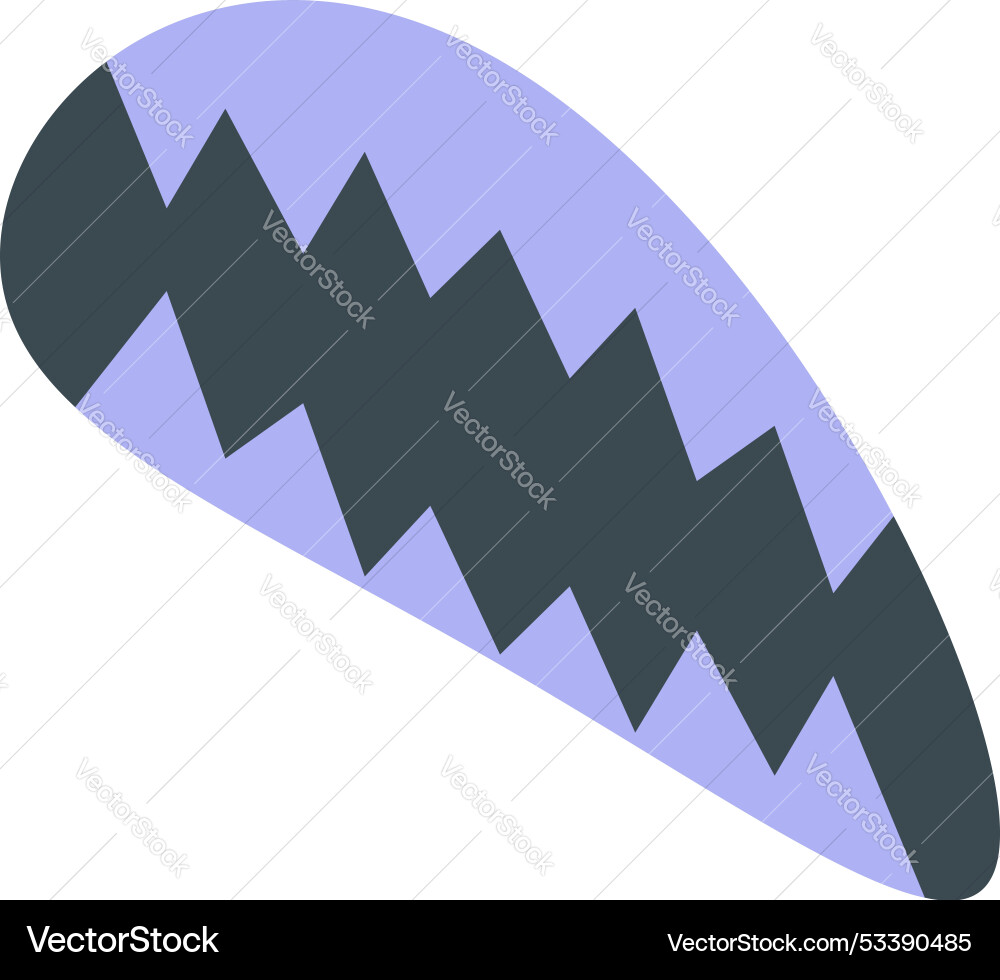 Boomerang showing zigzag pattern representing Boomerang showing zigzag pattern representing vector image